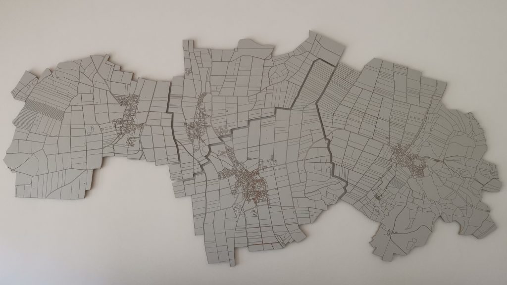 Gemeindegebiet in Holzfrästechnik - Saal